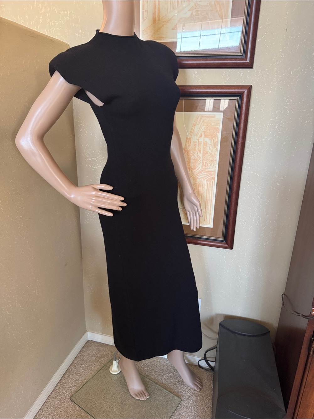 Mango Mng Black Knit Dress sz XXS NWT